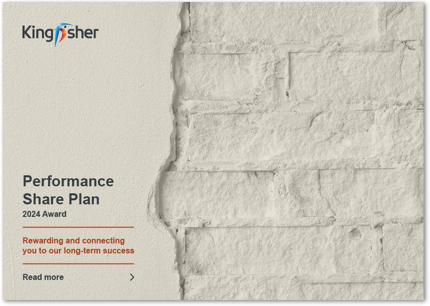 Kingfisher Performance Share Plan 2024 brochure cover