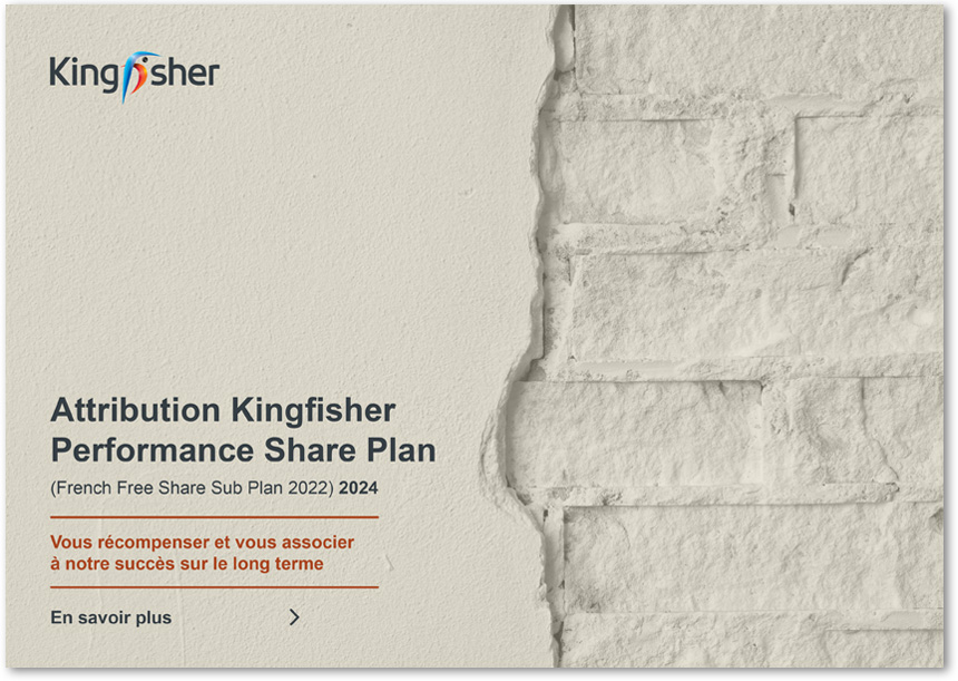 Attribution Kingfisher Performance Share Plan (French Free Share Sub Plan 2022) 2024 couverture de la brochure