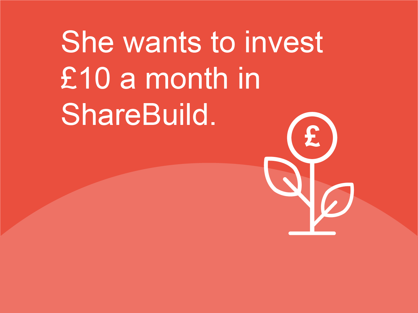 She wants to invest £10 a month in ShareBuild.